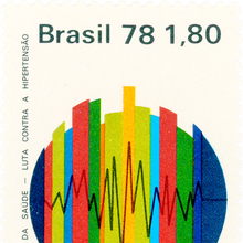 Brazil Postage Stamp: Cardiogram (ca. 1978)