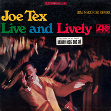 Joe Tex – <cite>Live and Lively</cite> album art