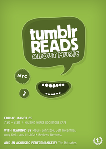 “Tumblr Reads About Music” poster