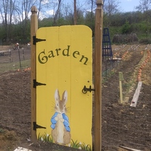 “Garden” hand painted garden gate