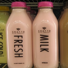 Shatto milk bottles & butter boxes