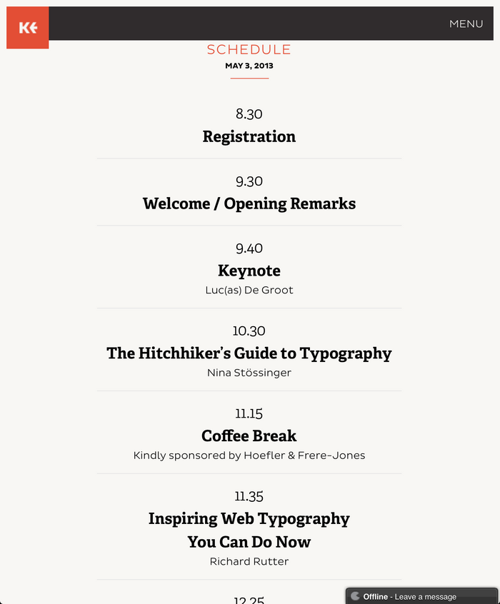 Kerning Conference, Faenza (I), 2–3 May 2013 3