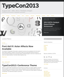 TypeCon2013 <cite>Portl&</cite>, Portland (US) 21–25 August 2013