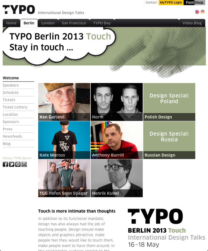 TYPO Berlin 2013, “Touch” 1
