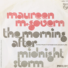 Maureen McGovern – “The Morning After” / “Midnight Storm” Dutch single cover