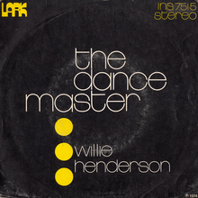 Willie Henderson – “The Dance Master” Belgian single cover
