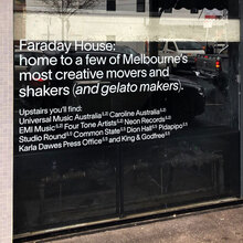 Faraday House signs
