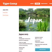 Type Camp Japan, Takamatsu (JP), 12–17 May 2013