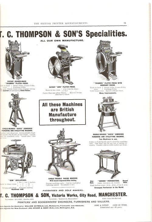 Ads from The British Printer, 1914 3