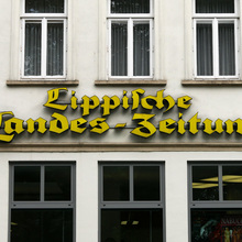 <cite>Lippische Landes-Zeitung</cite> nameplate