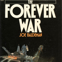 <cite>The Forever War</cite> (1976) and <cite>Mindbridge</cite> (1977) by Joe Haldeman (Orbit)