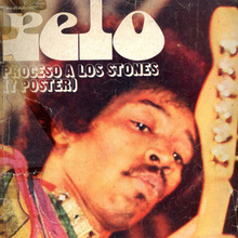 <cite>Pelo</cite> magazine logo and covers <span>(1970–2001)</span>