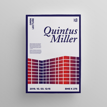 Quintus Miller lecture poster