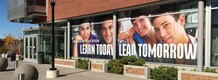 “Learn Today, Lead Tomorrow” University of Utah window graphics