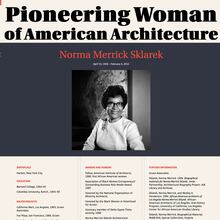 Pioneering Women of American Architecture website