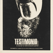 <cite>Testimonio</cite> (1970) movie poster