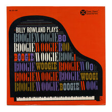 <span><span>Billy Rowland – </span></span><cite>Billy Rowland Plays Boogie Woogie</cite> album art