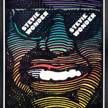 Stevie Wonder and Hugh Masekela at Lincoln Center Philharmonic Hall concert poster