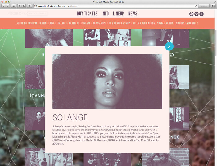 Pitchfork Music Festival, 2013 1