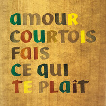 Amour Courtois – “Fais ce qui te plaît” single cover