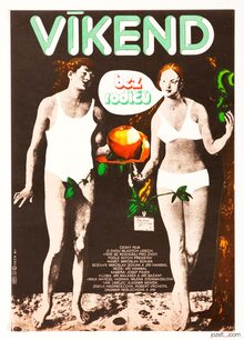 <cite>Víkend bez rodičů</cite> (1982) Czechoslovak movie poster