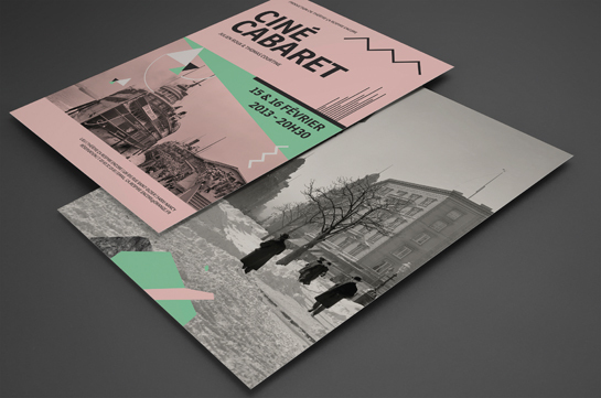 Cr&eacute;ation graphique pour un Cin&eacute; Cabaret r&eacute;alis&eacute; par le studio Shebam