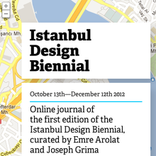 Istanbul Design Biennial Blog