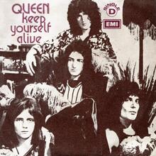 Queen – “Keep Yourself Alive” Portuguese single cover