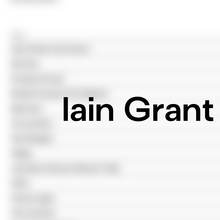 Iain Grant Sound portfolio website