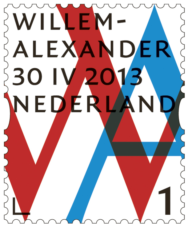 Inauguration stamps for Willem-Alexander, King of the Netherlands 2