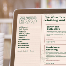 We Wear Eco Website