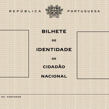 Bilhete de Identidade (Portuguese identity card), 1971–1987