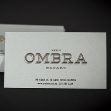 Ombra Restaurant stationery