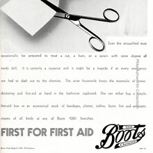 “First for First Aid” ad by Boots the Chemists