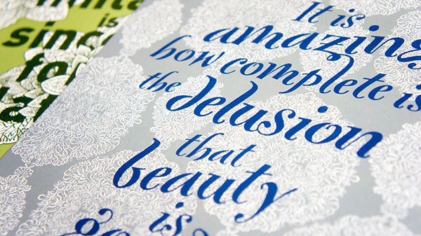 Hand-drawn posters featuring FontFonts 2