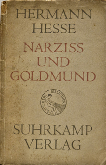 <cite>Narziß und Goldmund</cite> (Narcissus and Goldmund) by Hermann Hesse, Suhrkamp 1948 Edition