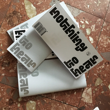 <cite>Nothing to hear</cite> booklet and exhibition poster