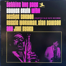 Booker Ervin with Dexter Gordon et al. – <cite>Setting the Pace</cite> album art