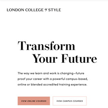 London College of Style website