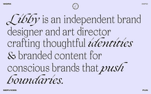 Libby Conolly portfolio website