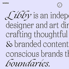 Libby Conolly portfolio website