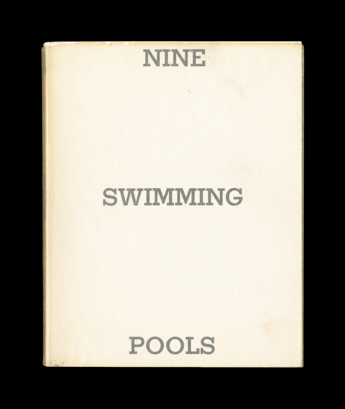 Nine Swimming Pools and a Broken Glass by Edward Ruscha, 1968. 1