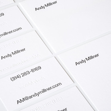 Andy Millner stationery and website