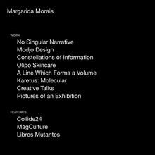 Margarida Morais portfolio website