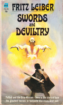 <cite>Fafhrd &amp; The Gray Mouser</cite> book series by Fritz Leiber (Ace)