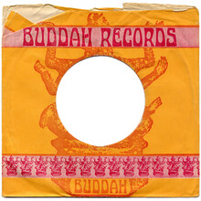 Buddah Records logo, sleeves, ad (1967–1972)