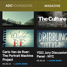 ADC Young Guns Website
