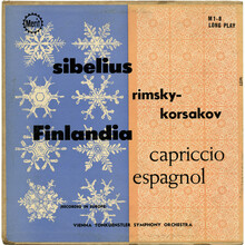 Sibelius: <cite>Finlandia</cite> / Rimsky-Korsakov: <cite>Capriccio Espagnol</cite> album art Sibelius: <cite>Finlandia</cite> / Rimsky-Korsakov: <cite>Capriccio Espagnol</cite> album art
