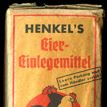 Henkel’s Eiereinlegemittel packaging