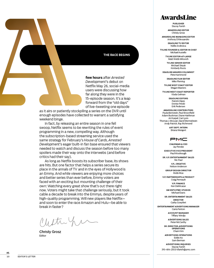 Editor’s Letter.&nbsp;Dropcap set in Audree D7